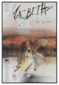 After Ralph Steadman (British, b.1936) Royal Shakespeare Macbeth Poster