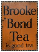 An original Brooke Bond Tea advertising sign c.1930