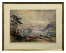 W. A. Nesfield (British, 1793-1881) 'A Mountainous highland Landscape'