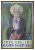 David Hockney (British, b.1937) 'My Mother (Bridlington)' 1988 Tate Gallery Exhibition Poster