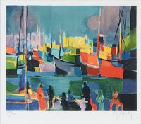 Marcel Mouly (French, 1918-2008) 'Passages Marins'