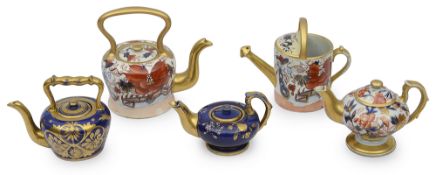 An early 19th century Mason's Ironstone Imari palette miniature kettle