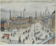 L. S. Lowry RBA RA (British, 1887-1976) 'Huddersfield, 1965'