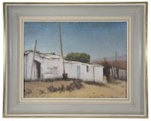 Maree Wylie (Irish, 20th century) Irish whitewashed cottages