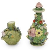 An early Victorian Spode scent bottle and stopper