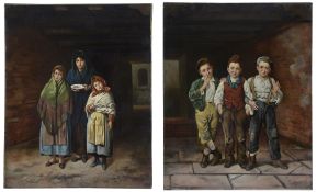 Magliami (Italian School, 19th century) 'The Joy of Youth and the Sorrow of Innocence'