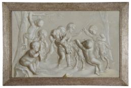 Attributed to Jacob de Wit (Dutch, 1695-1754) 'En Grisaille of Putti'