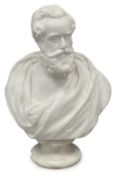 A 19th marble bust of bust of Henry Pelham-Clinton 5th Duke of Newcastle-under-Lyne (1811-1864)