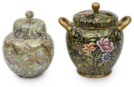 A mid 19th century Copeland porcelain pot pourri cover and lid