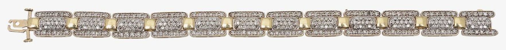 A diamond set cocktail bracelet