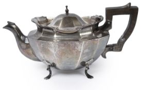 A George V silver bachelors teapot