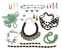 A collection of costume jewellery