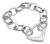 An 18ct white gold Mappin & Webb bracelet
