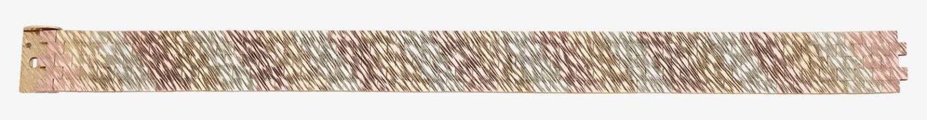 A 9ct tri colour late 80's bracelet