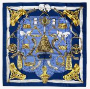 An Hermès 'Etriers' silk scarf