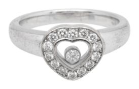 A Chopard 'Happy Diamonds' heart shaped ring
