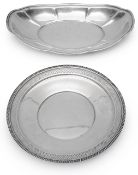 An American silver basket and and dish