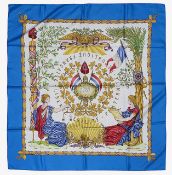 An Hermès 'Republique Francaise' silk scarf