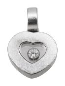A Chopard heart shaped 'Happy Diamond' pendant