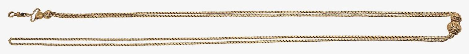 A 19th century long guard chain