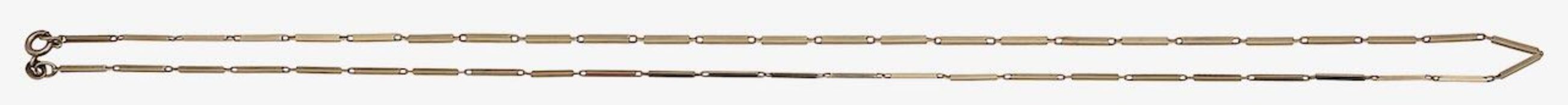A 9ct bar link chain
