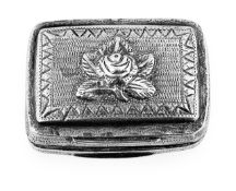 A late George III silver vinaigrette