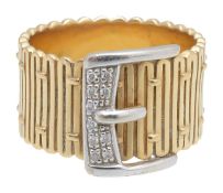 An 18ct Links of London diamond buckle ring