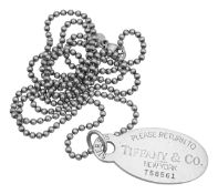 A Tiffany tag - please return to Tiffany necklace