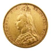 A Victoria full sovereign, dated 1892