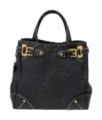 A Louis Vuitton black Suhali leather Le Majestueux bag