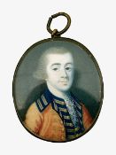Gustavus Hamilton (Irish, c.1739-1775) 'Portrait of an Infantry Officer',