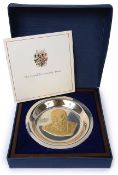 Churchill Centenary Trust limited edition silver & gold plate