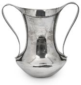 An American twin handled presentation vase