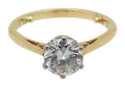 An 18ct gold and diamond ring