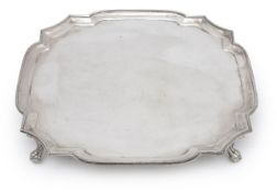 A George VI silver salver