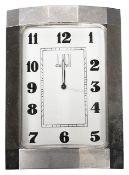 An Alfred Dunhill stainless steel travel timepiece model 06.03296