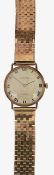A 9ct gold gentleman's Accurist manual wind bracelet watch