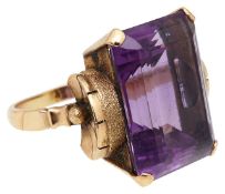 A fine amethyst cocktail ring