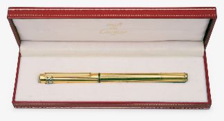 A Must de Cartier gold plated fountain pen