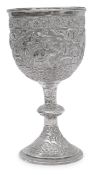 An Indian Colonial silver goblet c.1900