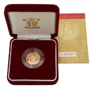 United Kingdom. Elizabeth II 2002 gold proof half sovereign