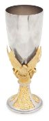 An Elizabeth II silver and silver-gilt goblet