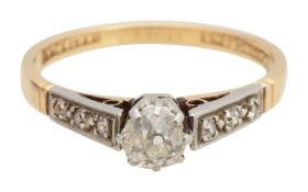 An Edwardian diamond ring
