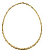 An 18k link necklace, stamped 750