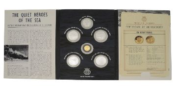 Gibraltar. Elizabeth II 2016 six coin gold and silver proof commemorative set