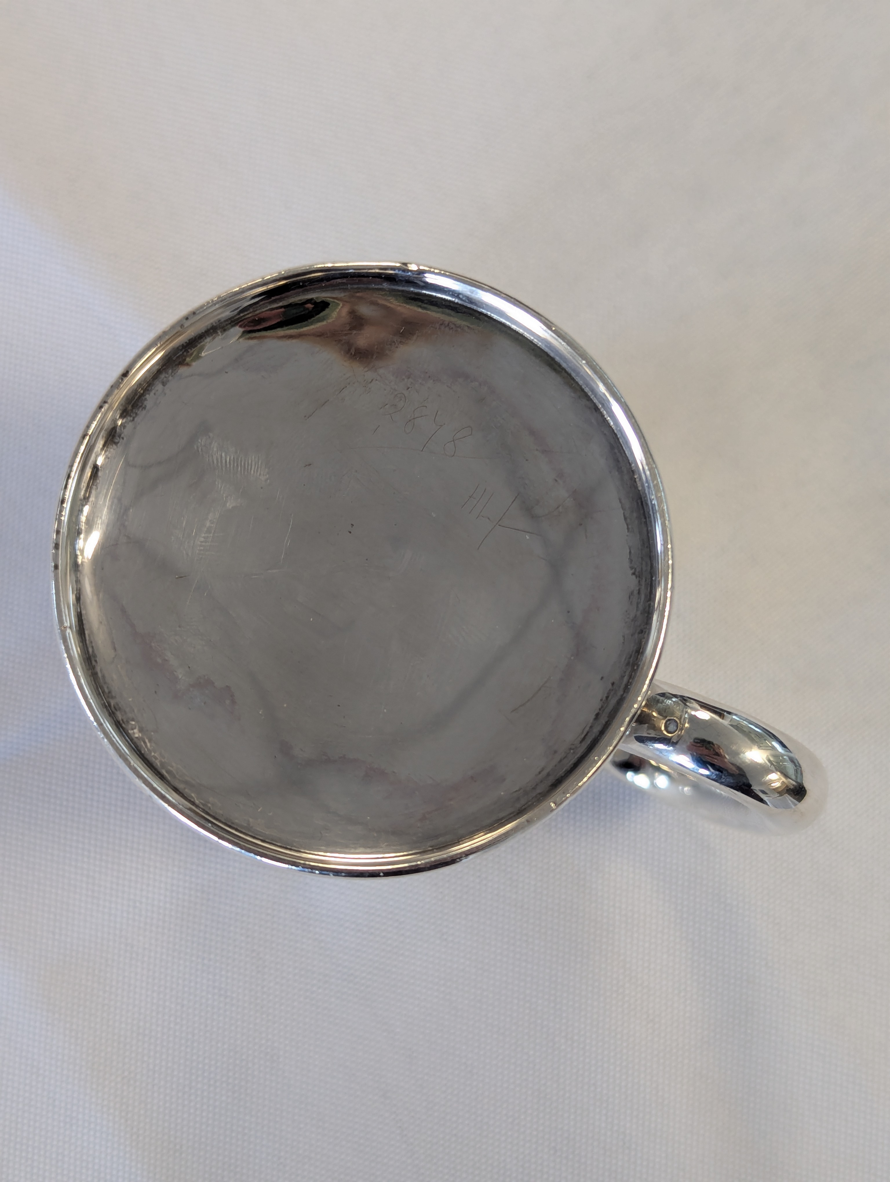 An Edward VII silver Christening tankard - Image 7 of 7