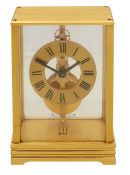 A miniature Dunhill Jaeger-LeCoultre desk clock