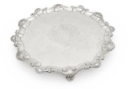 A George II silver salver