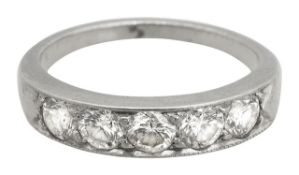A five stone eternity diamond ring