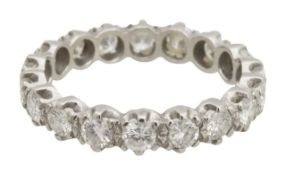 A diamond full eternity ring